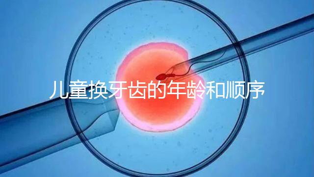 兒童換牙齒的年齡和順序是這樣的，附對照表圖片參考