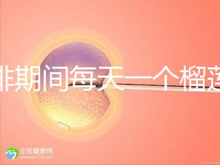 促排期間每天一個榴蓮長卵泡，前提：別和這些食物一起吃