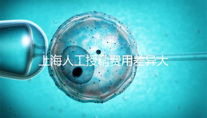 上海人工授精費用差異大!這4大因素影響最終價格