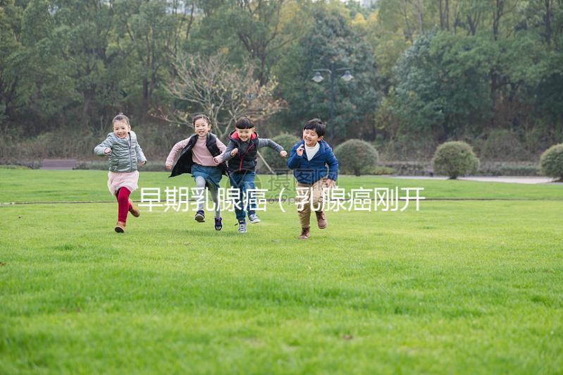 早期乳腺癌（乳腺癌剛開始什么感覺）