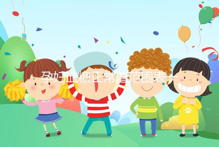 孕婦血糖正常值范圍表一覽，超過這個(gè)數(shù)或是妊娠期糖尿病