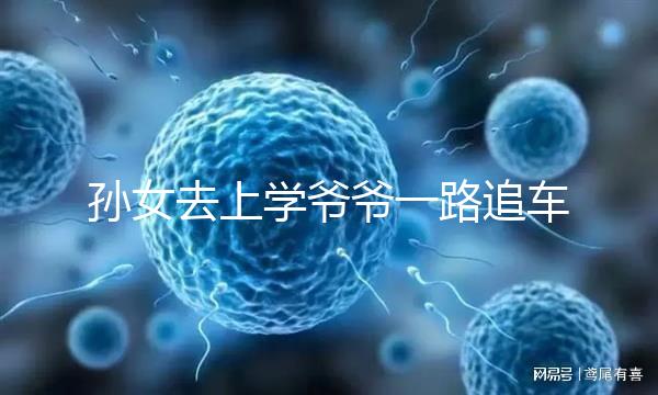 孫女去上學爺爺一路追車告別，網友：上了年紀淚點更低了