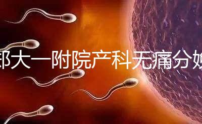 鄭大一附院產科無痛分娩多少錢進來瞧，一針一千僅起步價